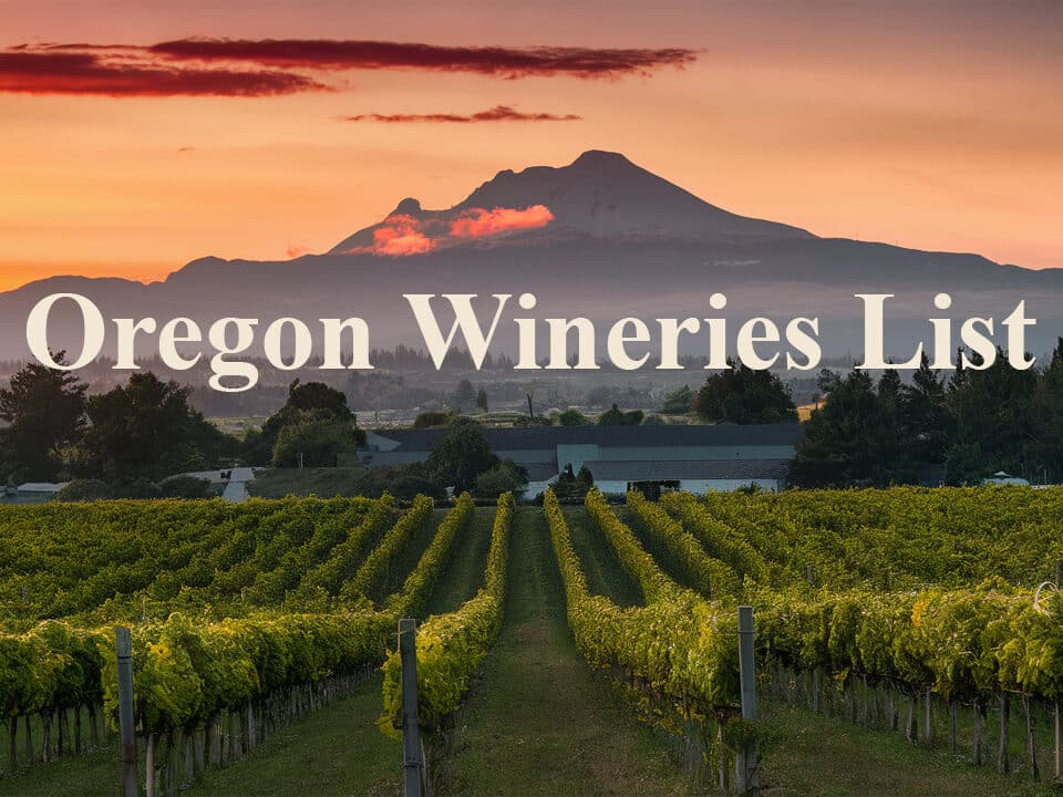 Oregon Wineries List